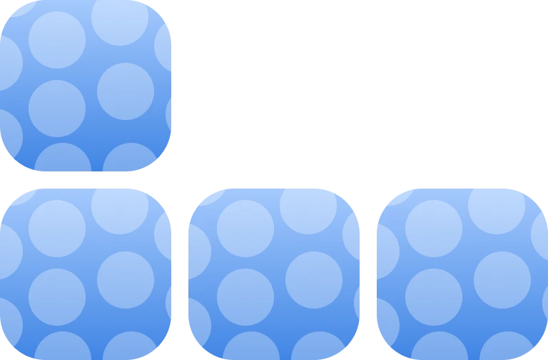 Blue candy block