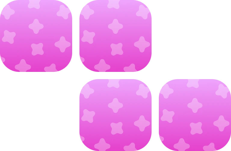 Pink candy block