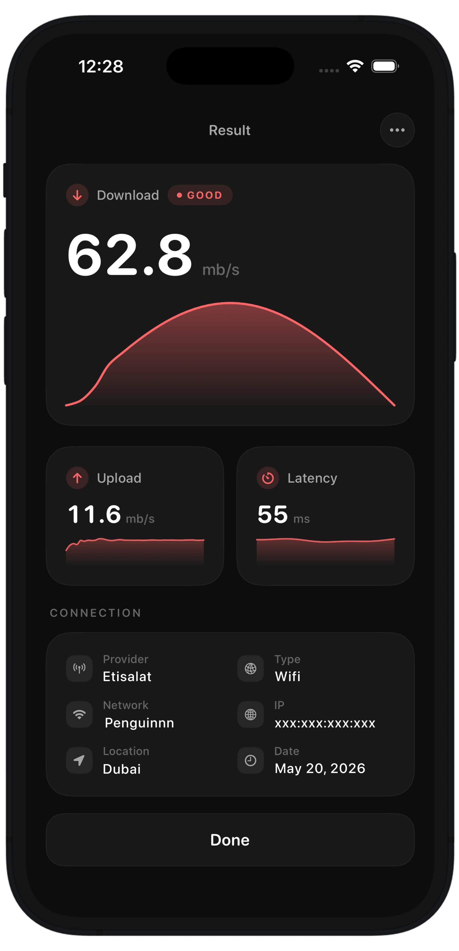 Phone preview for NetTest